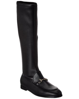 Gucci Jordaan Leather Knee-High Boot