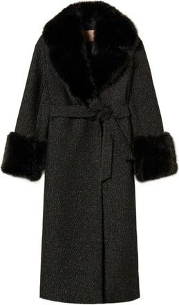 Twinset Belted Coats, female, Black, M, Stylish Coats for Women