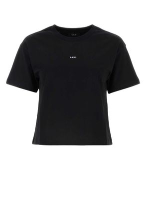 A.P.C. Black Cotton T-shirt
