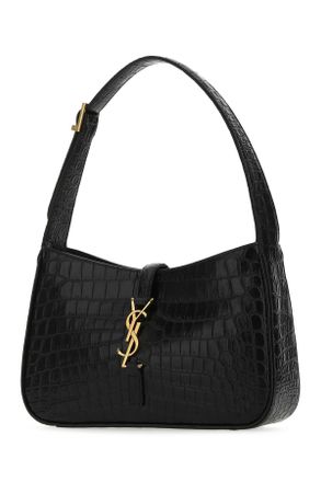Saint Laurent Womens Black Leather Le 5 A 7 Shoulder Bag 1062 Borse Mano
