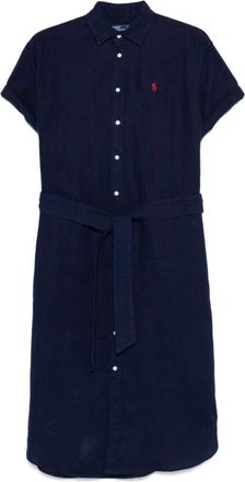 Polo Ralph Lauren Overhemdjurk - Dames - Shirt Kleedjes - Blauw - S - Kleedjes