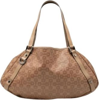 Gucci Pre-owned Horsebit Tote Bag - Dames - Vintage Schoudertas - Beige - ONE Size - Leer - Vintage