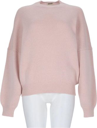 Khaite Pastel Pink Cashmere Sweater With Ballooned Sleeves
