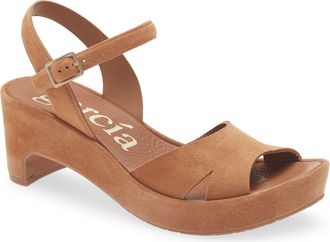 Pedro Garcia Dido Suede Ankle Strap Sandal in Adobe Castoro at Nordstrom, Size 35.5