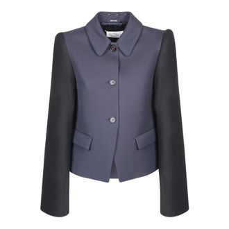 Maison Margiela Blue Wool Jacket for Women Aw23