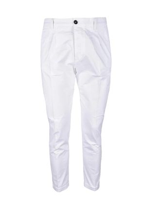 Truenyc White Stretch Cotton Pants