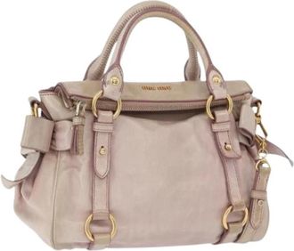 Miu Miu Pre-owned Hand Bag - Dames - Vintage Handtas - Roze - ONE Size - Leer - Vintage