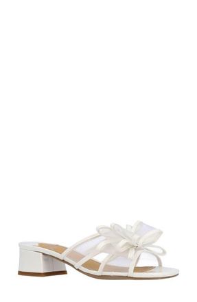 J. Rene&eacute; Finola Block Heel Sandal - Multiple Widths Available in White at Nordstrom, Size 10.5