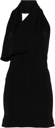 Khaite Top met asymmetrische halslijn en dubbele laag - Dames - Tops zonder mouwen - Zwart - S - Tops
