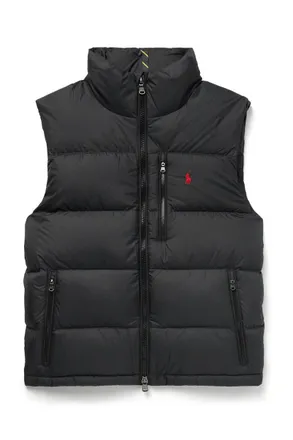 Polo Ralph Lauren Mens Black Cotton Cargo Hooded outlet Jacket Vest