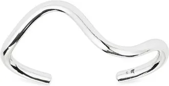 Madewell Wavy Cuff Bracelet in Warm Silver at Nordstrom
