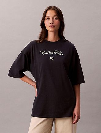 Calvin Klein Camiseta holgada con logo gr&aacute;fico con letras
