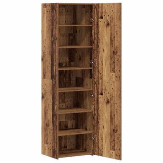 Berkfield Home Highboard Old Wood 50x42.5x185 cm Engineered Wood in Brown