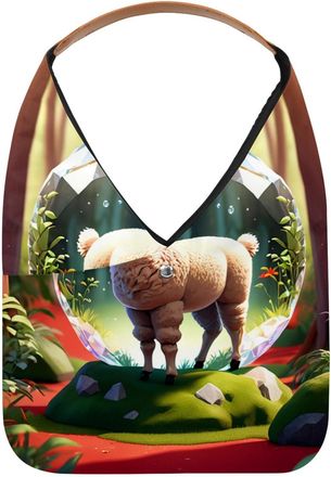 Generic Alpacas Crystal Ball Reusable Lightweight Grocery Bags - Foldable Into Compact Pouch, Washable & Sturdy, Multipurpose for Shopping and Travel