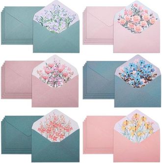 OEM 30 Sobres A5 Con Solapa Puntiaguda Para Bodas, Invitaciones Y Tarjetas De Cumplea&ntilde;os. Disponibles En 6 Colores
