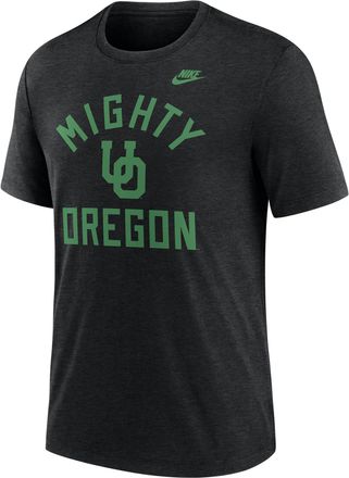 Nike Oregon Legacy Mantra Nike Mens College T-Shirt in Black | NJFD665AUOV-1MJ