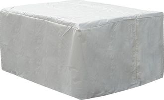 Beliani Cubierta Impermeable Para Conjunto De Jard&iacute;n En Poli&eacute;ster Pvc Blanco 320 X 120 X 90 Cm Italy Grosseto Chuva