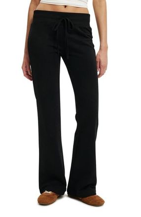 Cotton On Womens Low Rise Bootleg Sweatpant in Black at Nordstrom, Size Xxx-Small