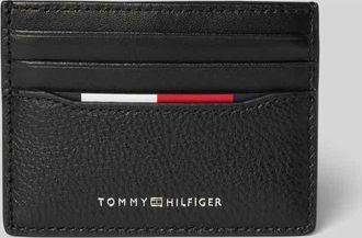 Tommy Hilfiger Kreditkartenetui aus Leder in Black, Größe 1
