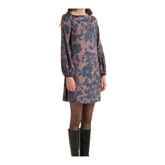 Maliparmi Maliparmi - Sweet Foliage Jurk - Dames - Jurken - Veelkleurig - Maat: S Poliester