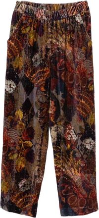 Yavi floral-print trousers - Brown