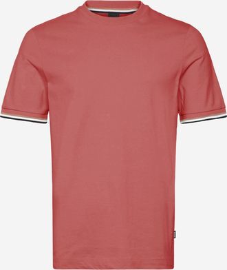 HUGO BOSS Mens T-Shirt Cotton Red T-Shirts And Polos