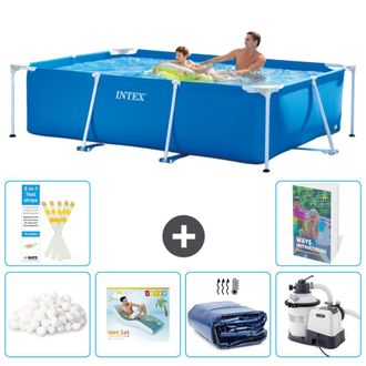 Intex Piscina Con Estructura Rectangular - 260x160x65 Cm - 7-piezas S5