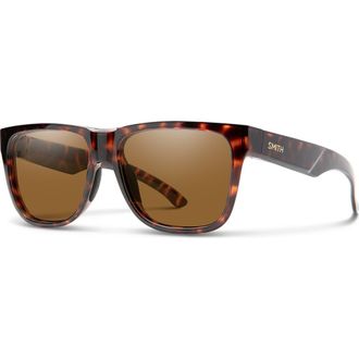 Smith Lowdown 2 Core ChromaPop Polarized Square Sunglasses in Matte Tortoise/polarized Brown at Nordstrom