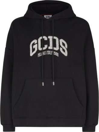 GCDS Logo Lounge Hoodie - Dames - Hoodies - Zwart - XL - Katoen - Hoodies & sweatvesten