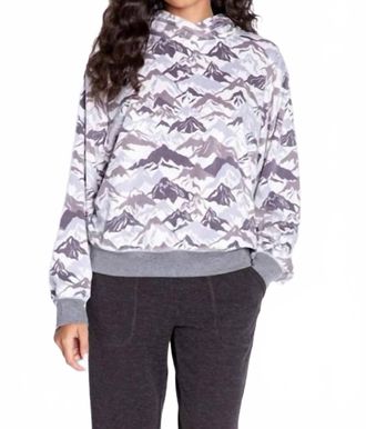 PJ Salvage Bound Lounge Hoodie In Ivory Grey Mountain