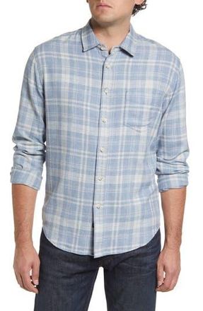 Rails Lennox Relaxed Fit Plaid Button-Up Shirt in Crystal Blue Melange at Nordstrom Rack, Size Medium
