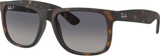 Ray-Ban RB4165F Justin Asian Fit Polarized 865/8S Mens Sunglasses Tortoiseshell Size 55