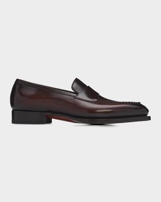 Santoni Men & apos;s Arco Leather Loafers