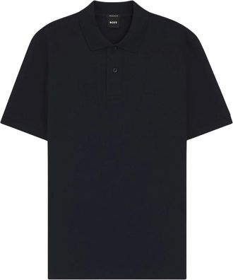 HUGO BOSS Polos - Heren - Tops - Blauw - Maat: 5XL Katoen