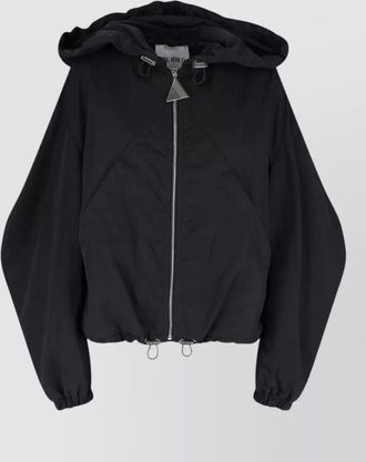 The Attico hooded jacket drawstring hem elastic cuffs