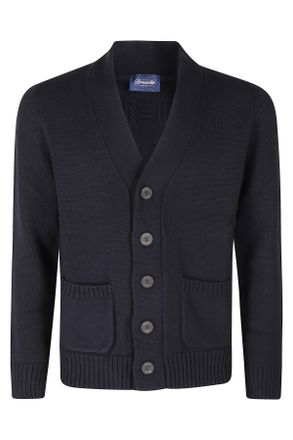 Drumohr Two-Ply Merino Wool V-Neck Cardigan