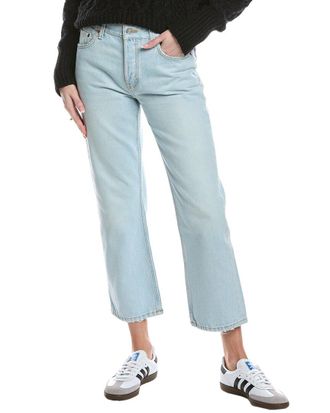 Re/Done Re/Done Easy Straight Acqua Crop Jean