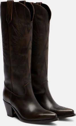 Golden Goose Stivali texani Wish Star in pelle