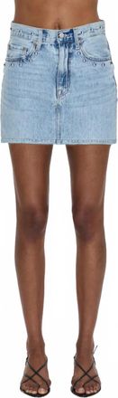 Pistola Denim Skye High Rise Mini Skirt In Apollo