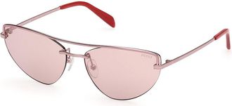 Pucci Emilio Pucci EP0226 72U Womens Sunglasses Gold Size 59