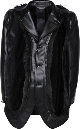 Comme Des Gar&ccedil;ons Faux-fur Details Jas - Heren - Mantel - Zwart - M - Jassen