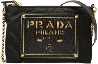 Prada Pre-owned Nylon Crossbody Bag - Dames - Vintage Schoudertas - Zwart - ONE Size - Nylon - Vintage