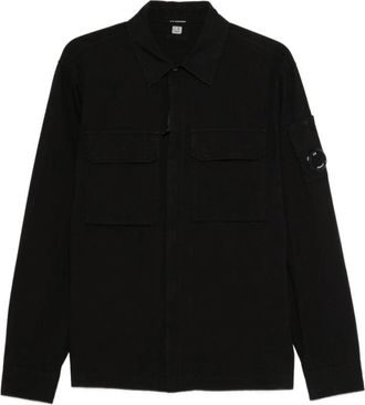 C.P. Company Patch-pocket Shirt Jacket - Heren - Zomerjassen - Zwart - 3XL - Katoen - Jassen