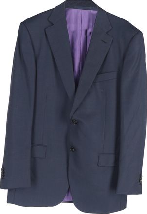 Ermenegildo Zegna blazer en broekset met enkele rij knopen in marineblauwe wol