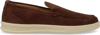 Woolrich Rich Brown Suede Rounded Loafers
