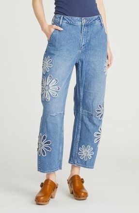 Free People Barbie Barrel Leg Jeans in Medium Wash at Nordstrom Rack, Size 25