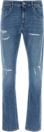 Pantaloni Torino Blue Slim Mid Rise Jeans