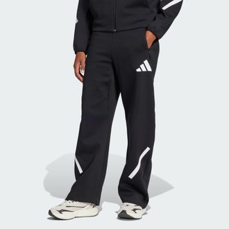 adidas Womens Z.N.E. Barrel Pants - Black/White - Size X-Small