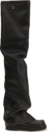 The Attico Black Robin Suede Boots