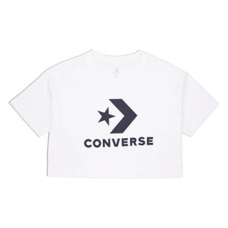Converse T-Shirt CONVERSE STAR CHEVRON BOXY T-SHIRT, Damen, Gr. XXL (44), weiss (wei&szlig;), Obermaterial: 100% Baumwolle, Shirts T-Shirt